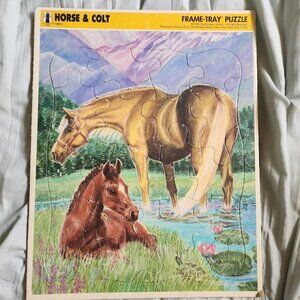 Horse and Colt Frame Tray Puzzle